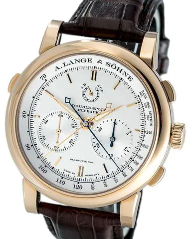 A. Lange & Söhne Double Split 404.032 43mm Rose gold Silver