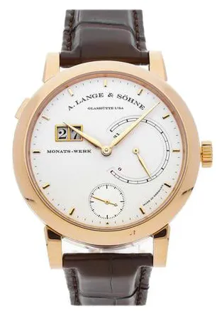 A. Lange & Söhne Saxonia 130.032F 45.9mm Rose gold Silver