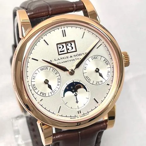 A. Lange & Söhne Saxonia 330.032 38.5mm Rose gold Silver