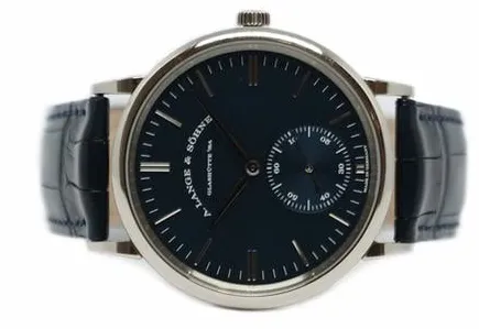 A. Lange & Söhne Saxonia 380.028 38.5mm White gold Blue