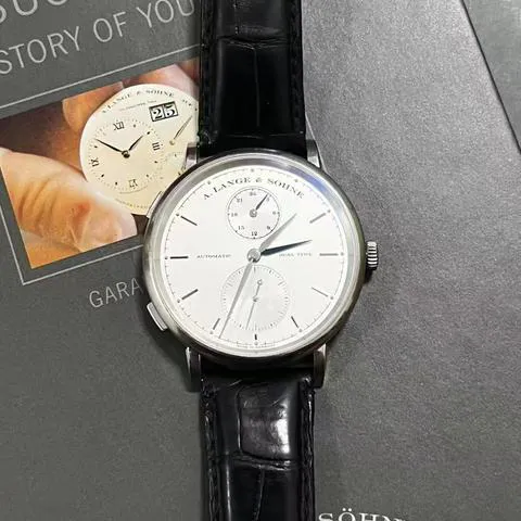 A. Lange & Söhne Saxonia 385.026 40mm White gold Silver