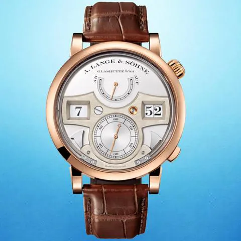 A. Lange & Söhne Zeitwerk 145.032 44mm Rose gold Silver