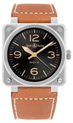 Bell & Ross Instruments BR0392-GH-ST/SCA 42mm Stainless steel Black