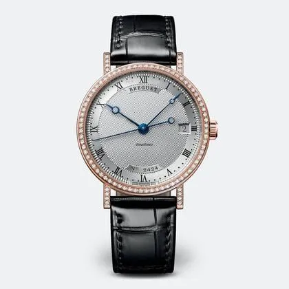 Breguet Classique 9068BR/12/976/DD00 33.5mm Rose gold Silver