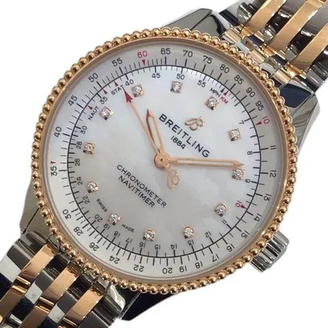 Breitling Navitimer U17395 35mm Rose gold White