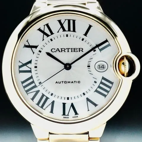 Cartier Ballon Bleu 42mm Yellow gold Silver