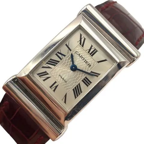 Cartier Drive W1523156 19mm White gold Silver