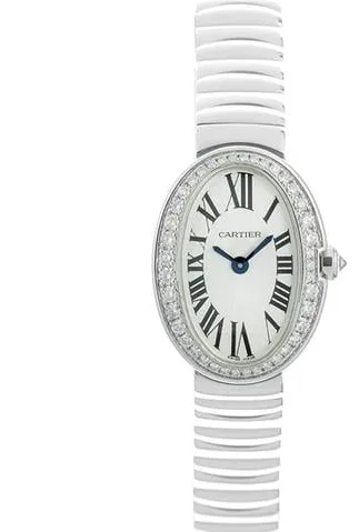 Cartier Mini Baignoire WB520025 25.5mm White gold Silver