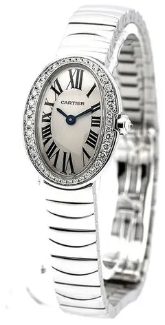 Cartier Mini Baignoire WB520025 25.5mm White gold Silver 1