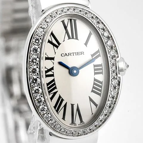 Cartier Mini Baignoire WB520025 25.5mm White gold Silver 10