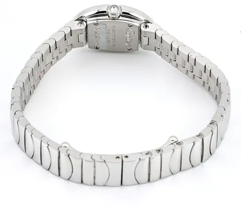 Cartier Mini Baignoire WB520025 25.5mm White gold Silver 5