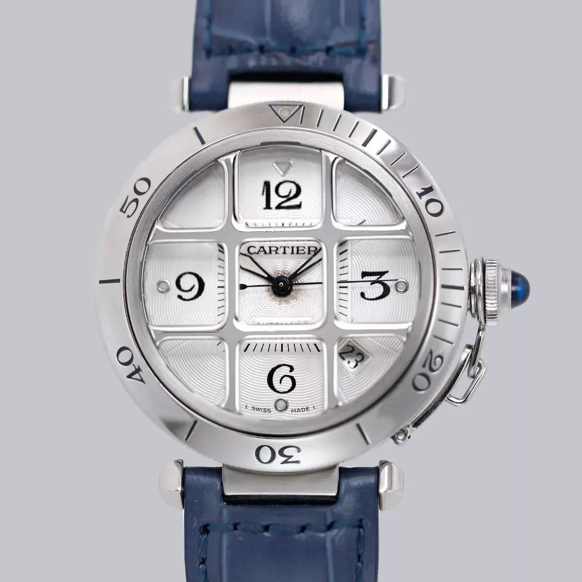 Cartier Pasha 2379 38mm Stainless steel Silver