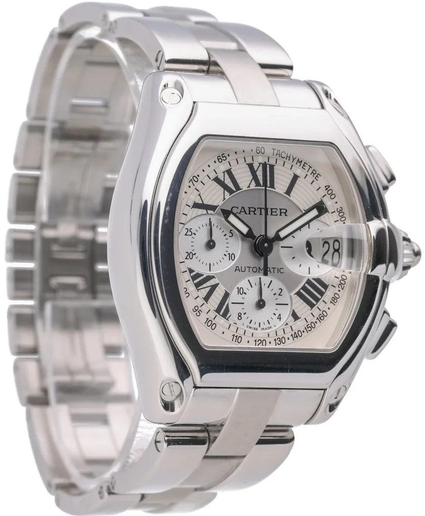 Cartier Roadster 2618 40mm Stainless steel White 1