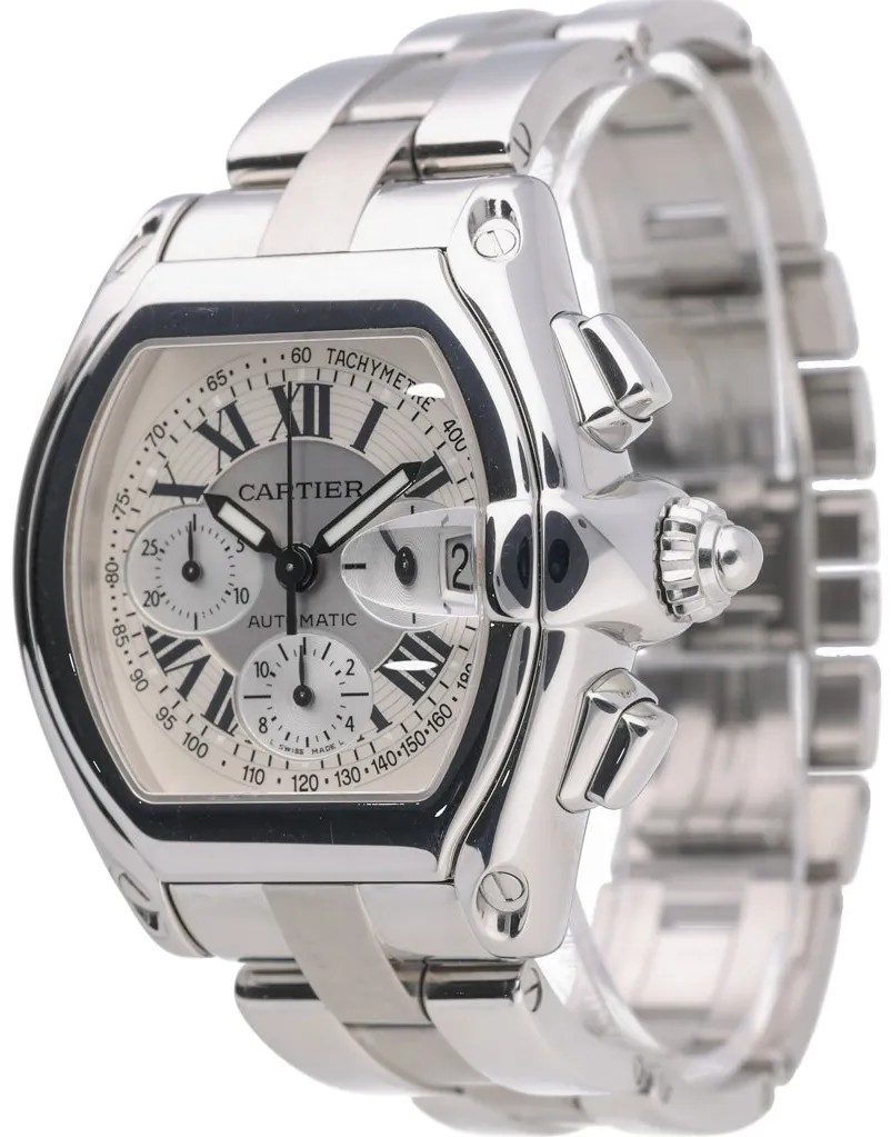 Cartier Roadster 2618 40mm Stainless steel White 2