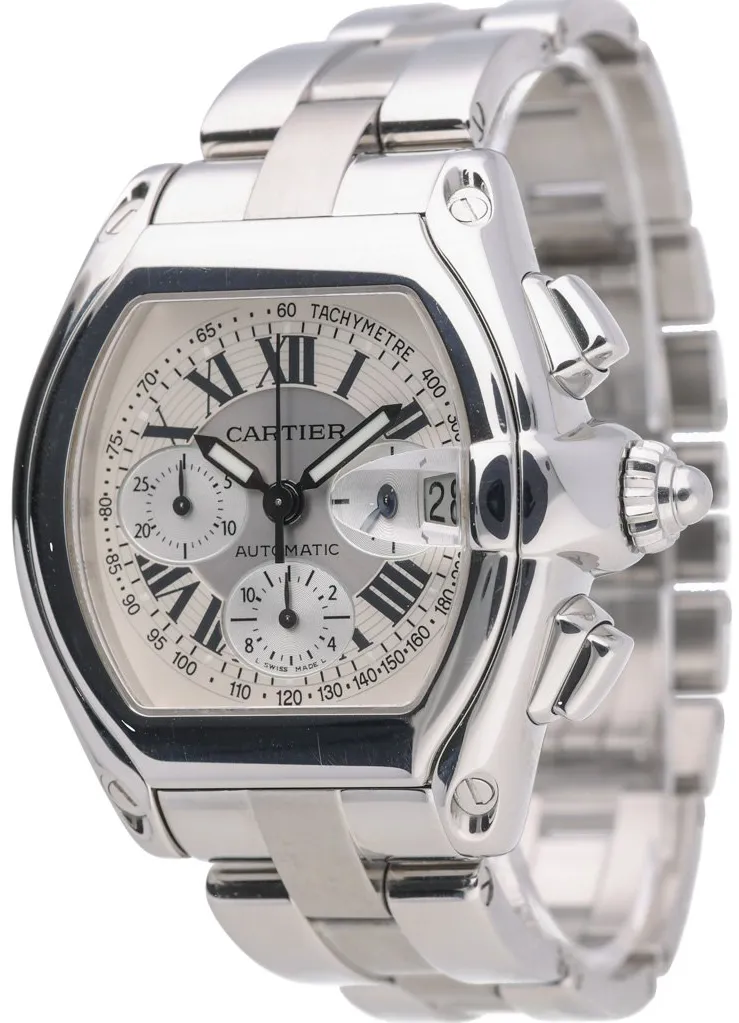 Cartier Roadster 2618 40mm Stainless steel White 3