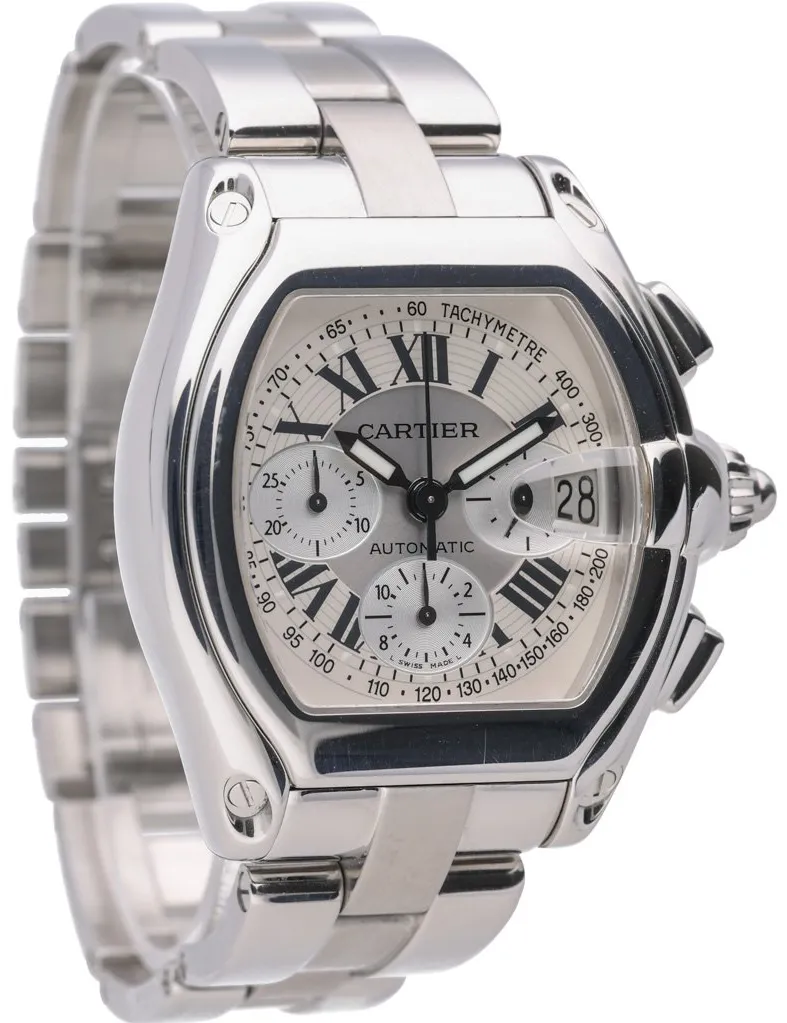 Cartier Roadster 2618 40mm Stainless steel White 6