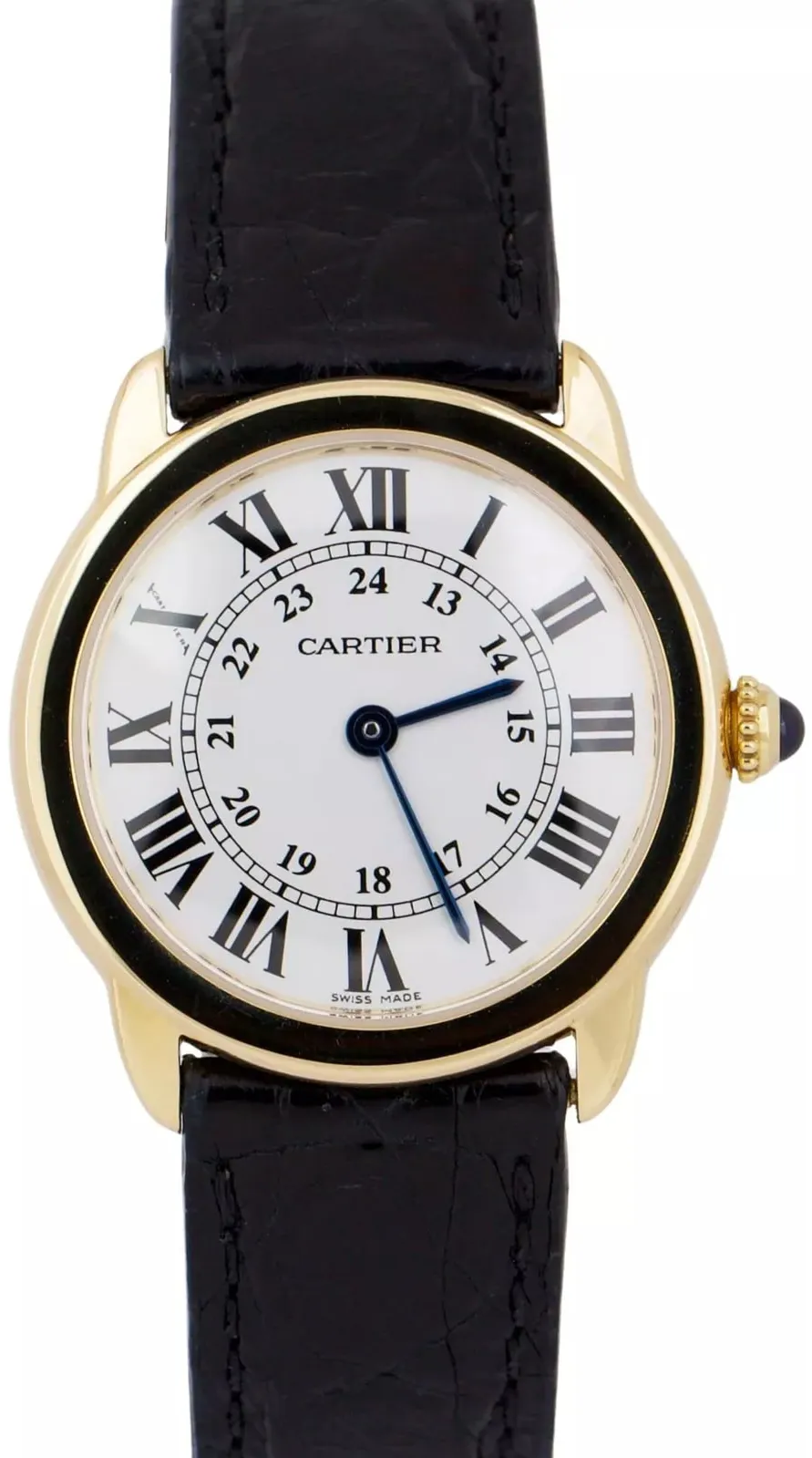 Cartier Ronde Solo de Cartier W6700355 29mm Yellow gold Silver