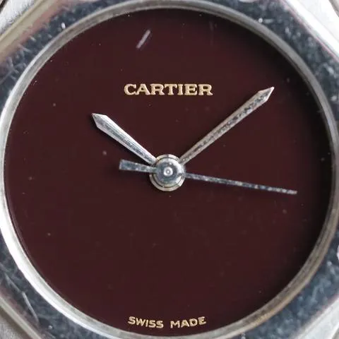 Cartier Santos 0906 25mm Stainless steel Bordeaux 3