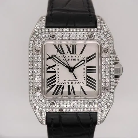 Cartier Santos 100 2878 33mm Stainless steel Silver