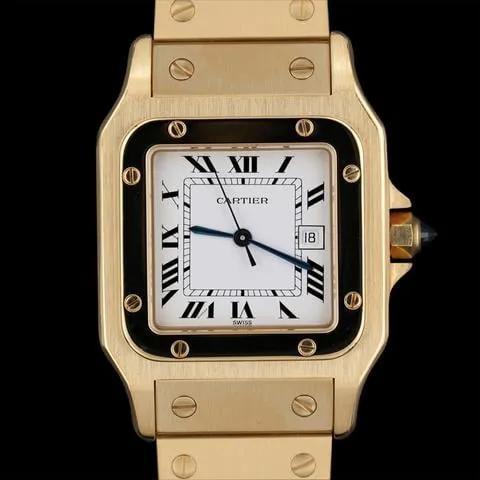 Cartier Santos 2960 29mm Yellow gold White