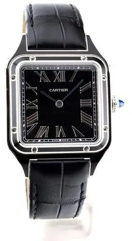 Cartier Santos Dumont WSSA0046 31.4mm Stainless steel Black