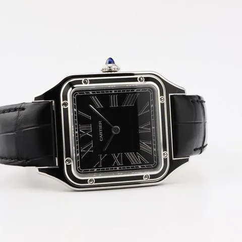 Cartier Santos Dumont WSSA0046 31.4mm Stainless steel Black 8