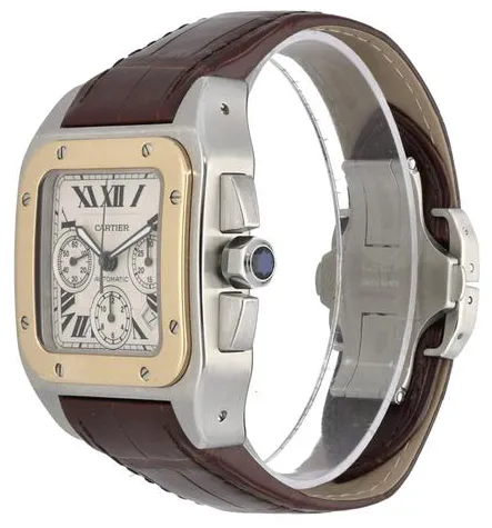 Cartier Santos W20091X7 41mm Stainless steel Champagne 1