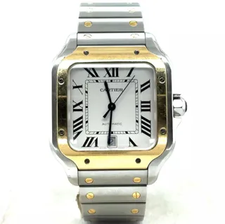 Cartier Santos Yellow gold and Stainless steel Silver