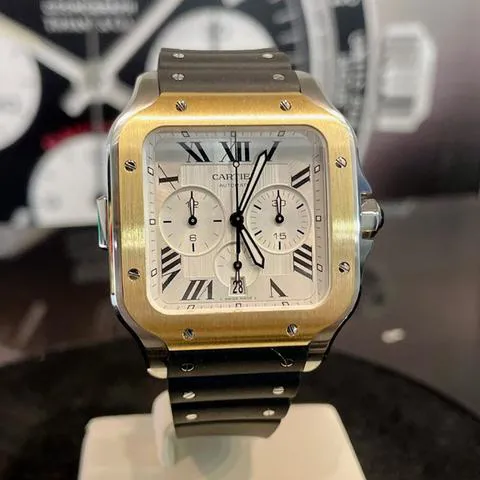 Cartier Santos W2SA0008 Yellow gold and stainless steel Silver 1