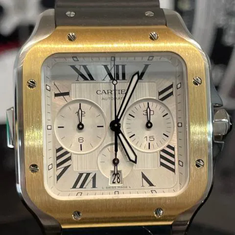 Cartier Santos W2SA0008 Yellow gold and stainless steel Silver 3