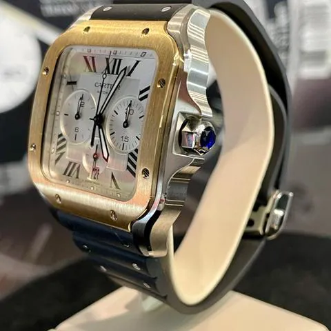 Cartier Santos W2SA0008 Yellow gold and stainless steel Silver 4
