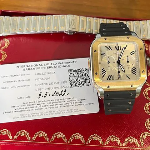Cartier Santos W2SA0008 Yellow gold and stainless steel Silver 11