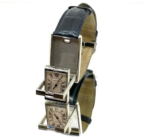 Cartier Tank 2390 25mm Stainless steel White 3