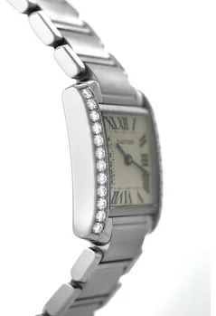 Cartier Tank Française W4TA0008 20mm Stainless steel White 2