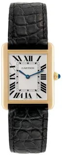 Cartier Tank Solo W5200004 Yellow gold White