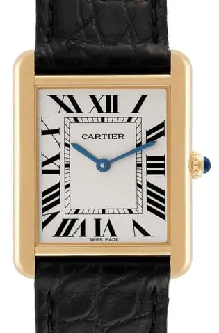 Cartier Tank Solo W5200004 34mm Yellow gold Silver