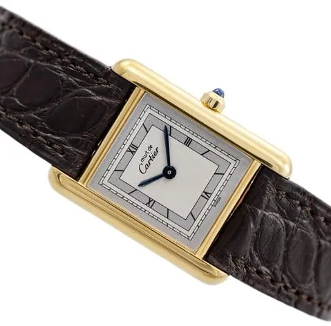 Cartier Tank Vermeil 366001 20mm Silver Silver