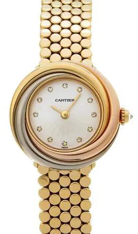 Cartier Trinity WG2002S8 25mm Yellow gold Silver