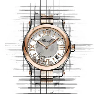 Chopard Happy Sport 278559-6002 | Rose gold