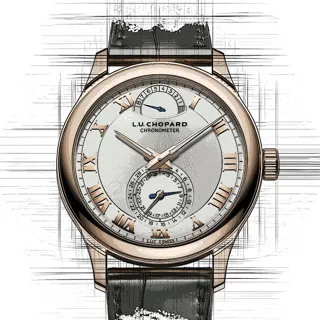 Chopard L.U.C Quattro 161926-5001 Rose gold Silver