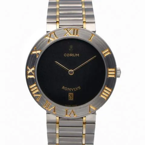 Corum Romvlvs 43.703.21 35mm Yellow gold and Stainless steel Black