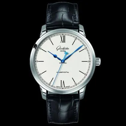 Glashütte Senator 1-36-01-01-02-30 40mm Stainless steel White