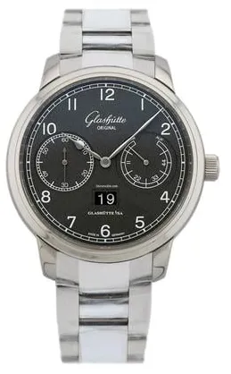 Glashütte Senator Observer 100-14-02-02-14 or 1-00-14-02-02-14 44mm Stainless steel Gray