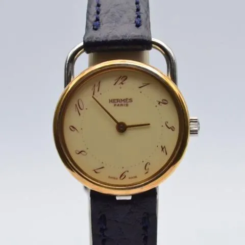 Hermès Clipper 27mm Yellow gold and Stainless steel