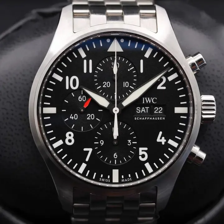 IWC Pilot IW377710 43mm Stainless steel Black