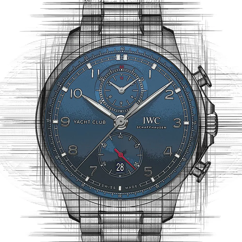 IWC Portugieser IW390701 44.5mm Stainless steel Blue