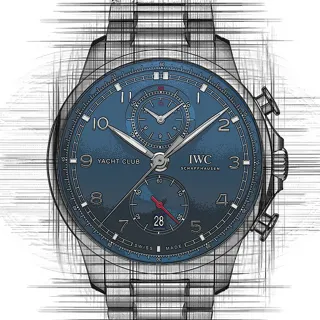 IWC Portugieser IW390701 Stainless steel Blue