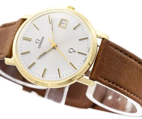 Omega Classic 1329051 34mm Yellow gold Silver 2