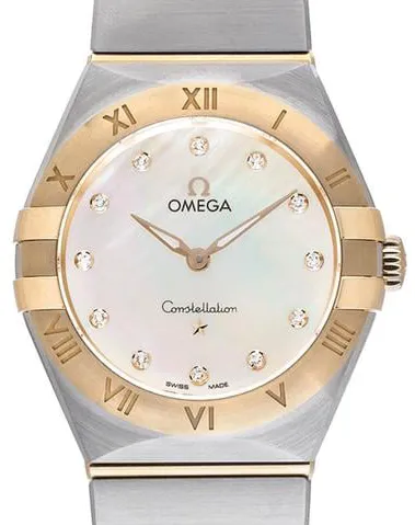 Omega Constellation 131.20.28.60.55.002 28mm Yellow gold and stainless steel Mother-of-pearl