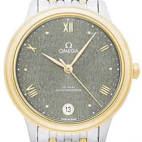 Omega De Ville 434.20.34.20.10.001 34mm Yellow gold and Stainless steel Green